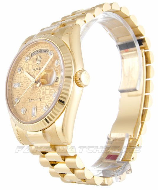 Rolex Day Date Champagne Jubilee Mens Automatic 118238